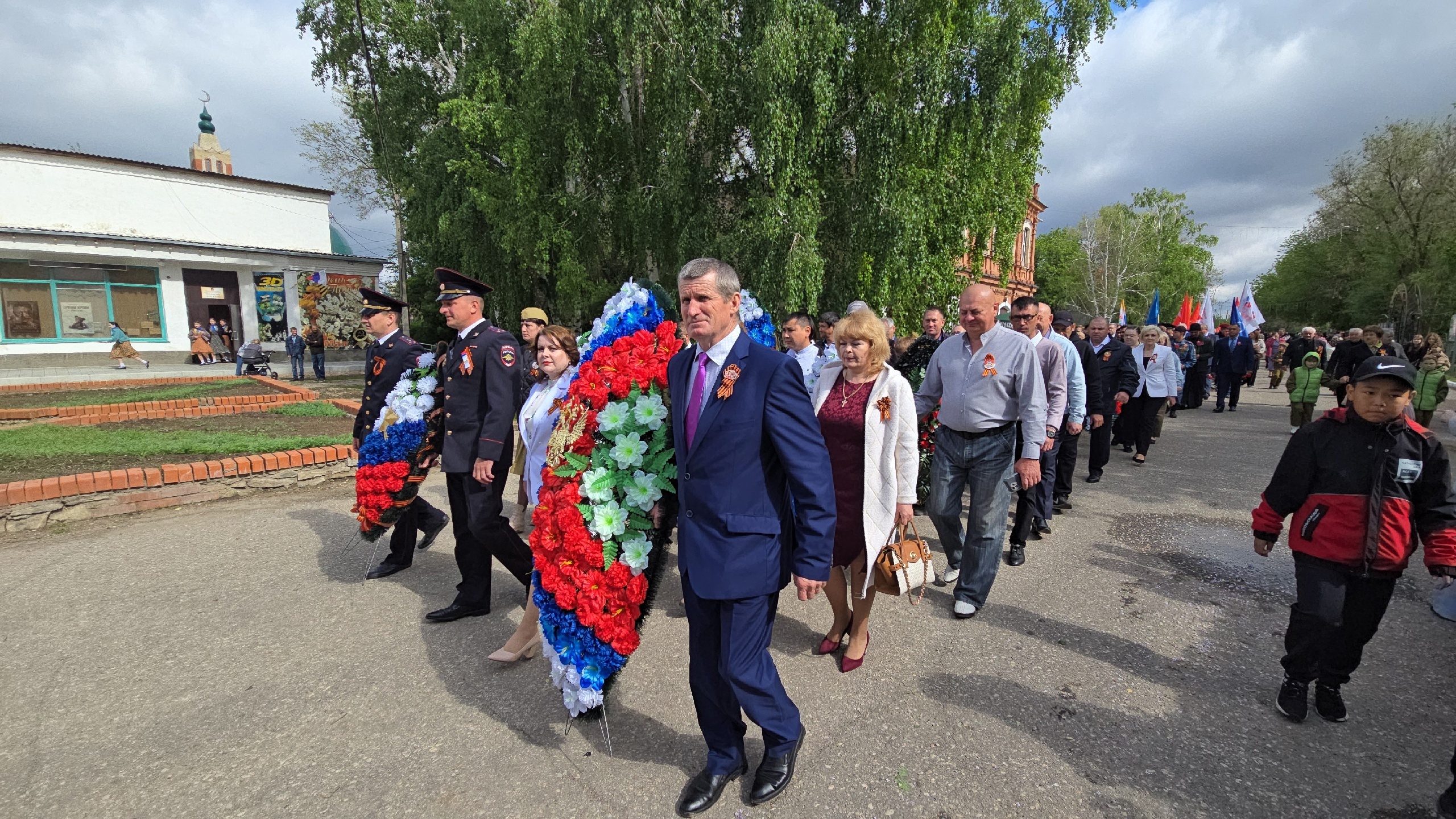 Митинг в честь Дня Победы в Дергачах.